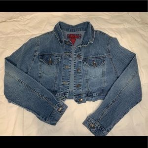 Vintage Star Jeans Cropped Denim Jacket